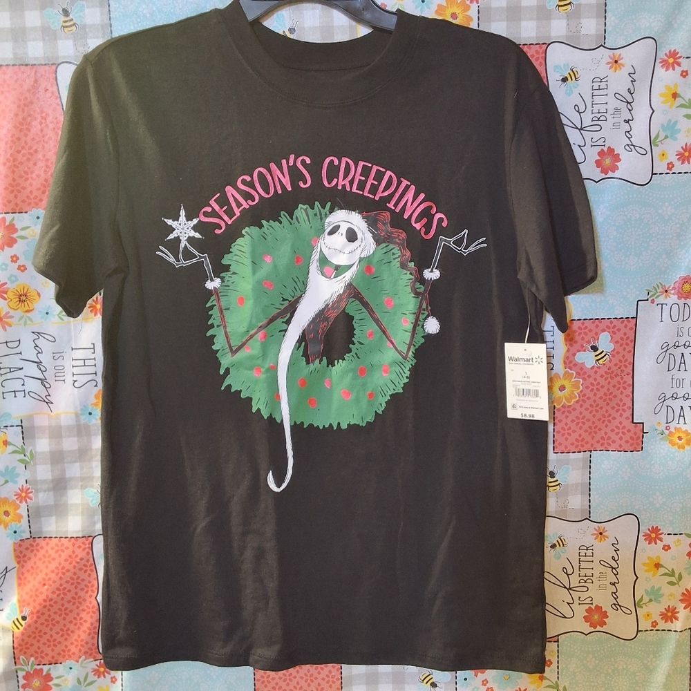 NWT DISNEY NIGHTMARE BEFORE CHRISTMAS BLACK SOOT TEE SHIRT